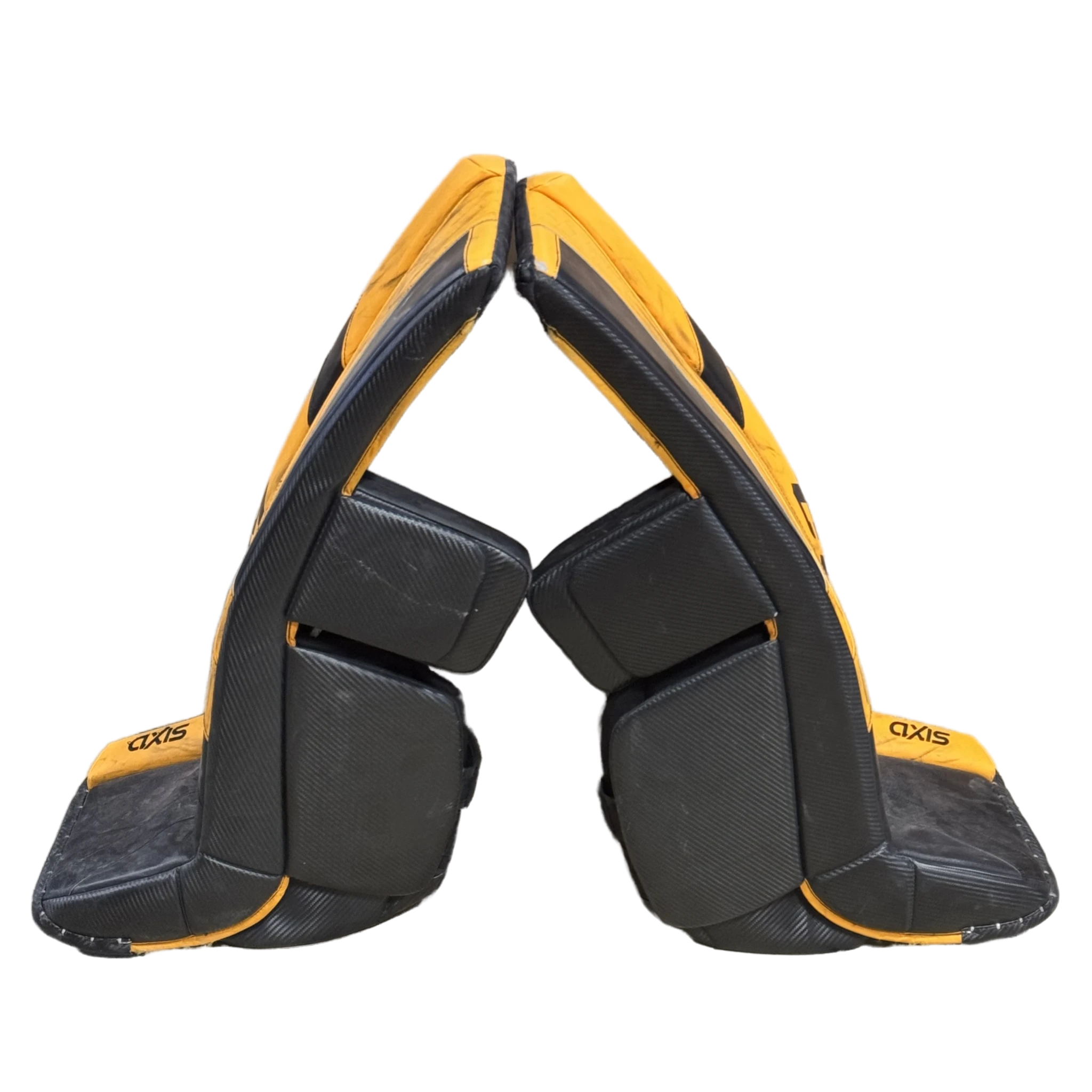 CCM AXIS - Ensemble de protections de gardien de but Pro Stock d'occasion (noir/jaune)